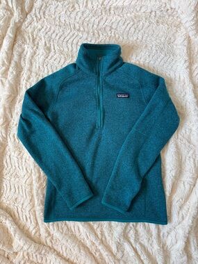 Patagonia Teal Better Sweater Quarter-Zip Fleece Pullover